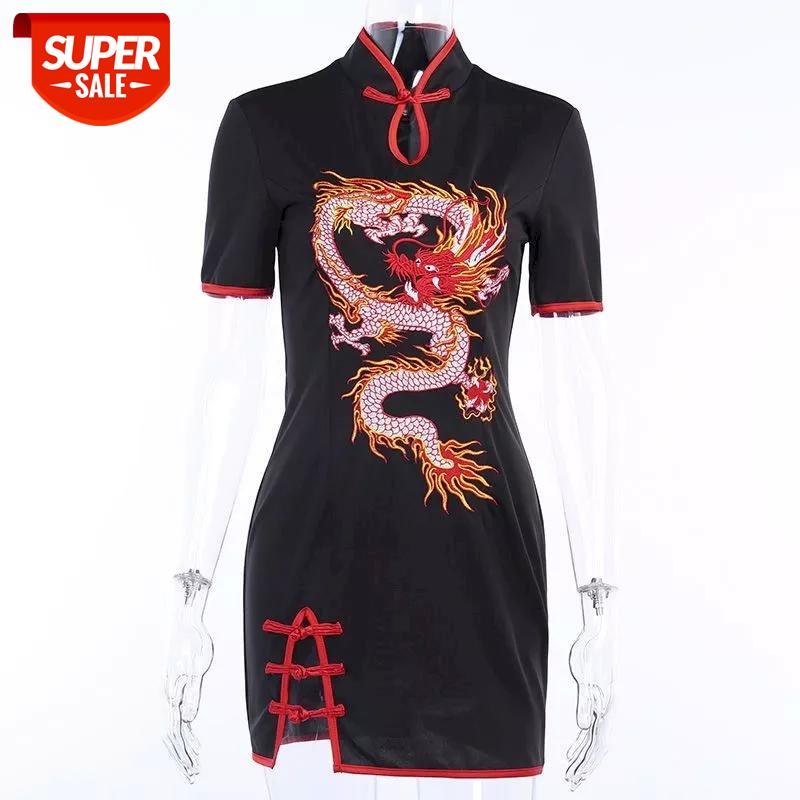 dragon embroidery bodycon dress cheongsam chinese style vintage dresses for women clothes 2020 summer party dress club outfits #W53A, Black;gray
dragon embroidery bodycon dress cheongsam chinese style vintage dresses for women clothes 2020 summer party dress club outfits #W53A, Black;gray
