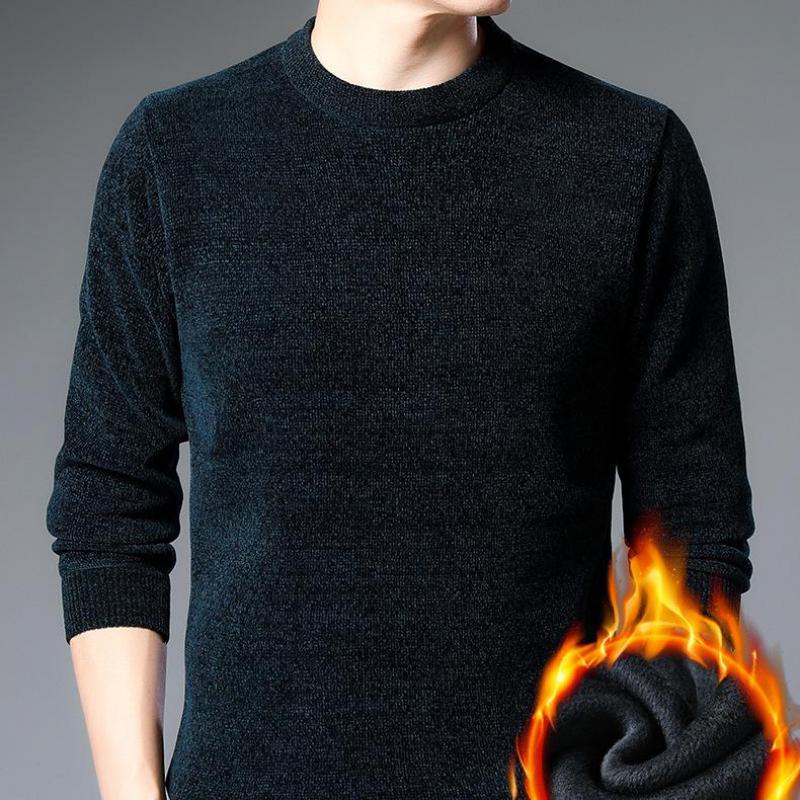 Men's Sweaters 2021 Autumn Winter Plus Velvet Chenille Thick Knit Sweater Casual Simple Solid Color O-neck Warm Men, White;black
Men's Sweaters 2021 Autumn Winter Plus Velvet Chenille Thick Knit Sweater Casual Simple Solid Color O-neck Warm Men, White;black