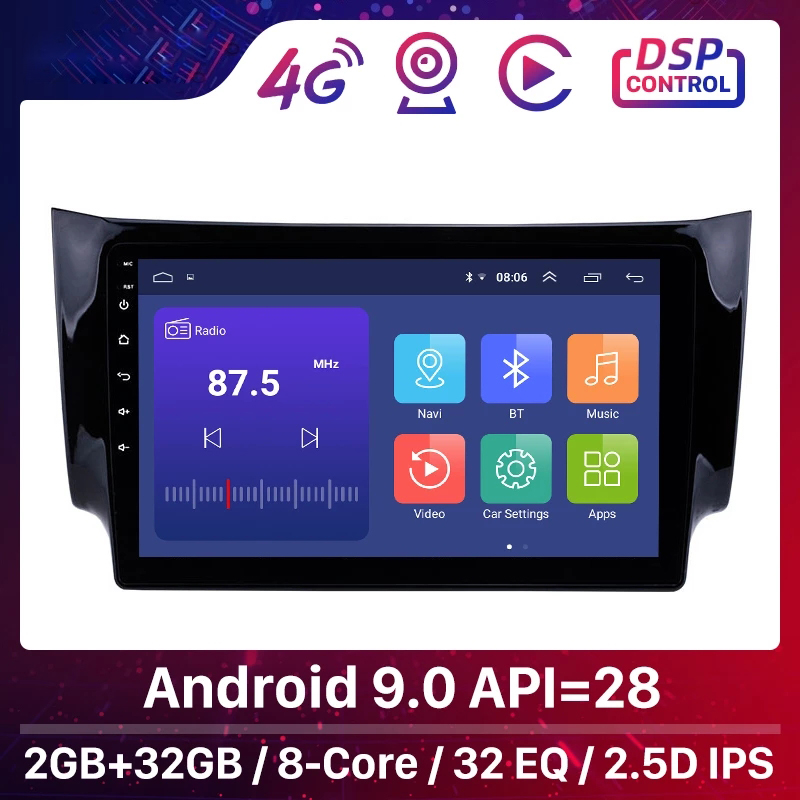 2Din Car dvd GPS Multimedia Player Head Unit For 2012-2016 NISSAN SYLPHY Android 10.0 DSP Radio Support SWC WIFI
2Din Car dvd GPS Multimedia Player Head Unit For 2012-2016 NISSAN SYLPHY Android 10.0 DSP Radio Support SWC WIFI