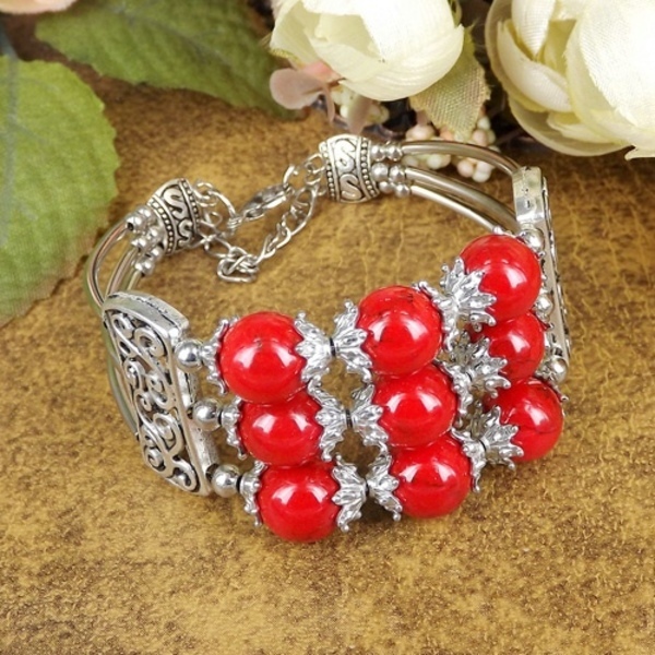 New Tibetan Bohemia Ethnic Fusion Bracelet Red /blue Stone Round Glass Beads Bangle Bracelet A204g Q0719
New Tibetan Bohemia Ethnic Fusion Bracelet Red /blue Stone Round Glass Beads Bangle Bracelet A204g Q0719