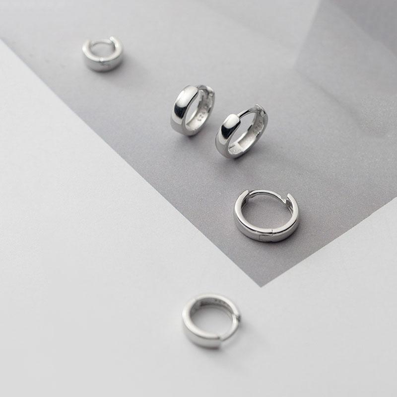 Hoop & Huggie Real 925 Sterling Silver Round Earrings For Fashion Women Party Punk Fine Jewelry Minimalist Geometric Accessories
Hoop & Huggie Real 925 Sterling Silver Round Earrings For Fashion Women Party Punk Fine Jewelry Minimalist Geometric Accessories