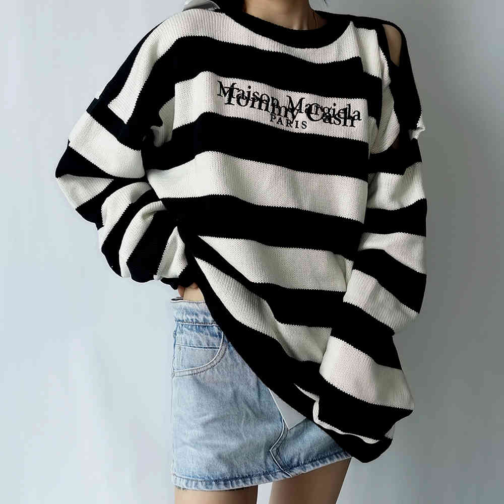 Women's Sweaters blouse embroidered with striped letters, couple loose Korean clothing goth za winter D5OL, 1# shoe box
Women's Sweaters blouse embroidered with striped letters, couple loose Korean clothing goth za winter D5OL, 1# shoe box