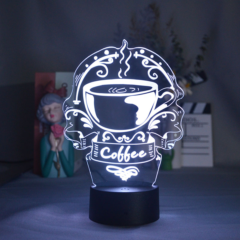 Creative Coffee Image Night Sensor Light 3D LED Lamp Cafe Home Atmosphere Decor Nightlight Acrylic
Creative Coffee Image Night Sensor Light 3D LED Lamp Cafe Home Atmosphere Decor Nightlight Acrylic