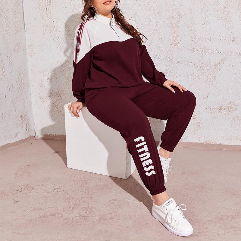 Women's Two Piece Pants Plus Size Tracksuit 2 Pieces Pullover And Trouser Suits Sportswear Red Woman Fall Clothes Outfit, As pic
Women's Two Piece Pants Plus Size Tracksuit 2 Pieces Pullover And Trouser Suits Sportswear Red Woman Fall Clothes Outfit, As pic
