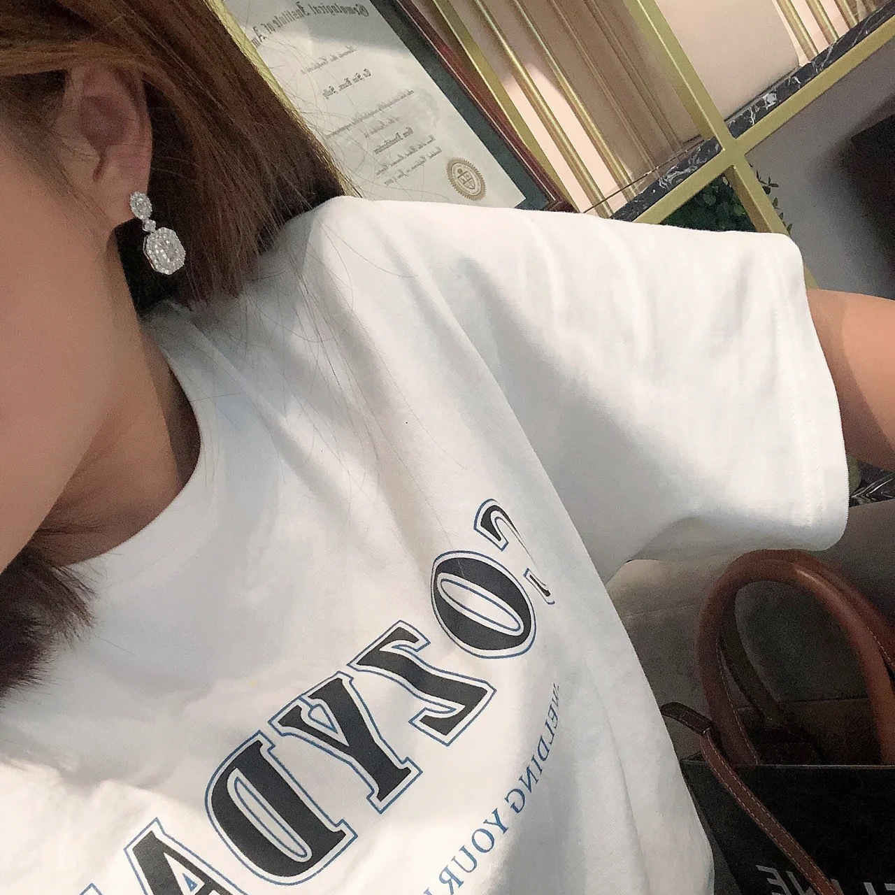 Choucong Brand Dangle Earring Luxury Jewelry Six Style 925 Sterling Silver Sparkling Handmade White Topaz T Princess Cut White Zircon Eternity Women D