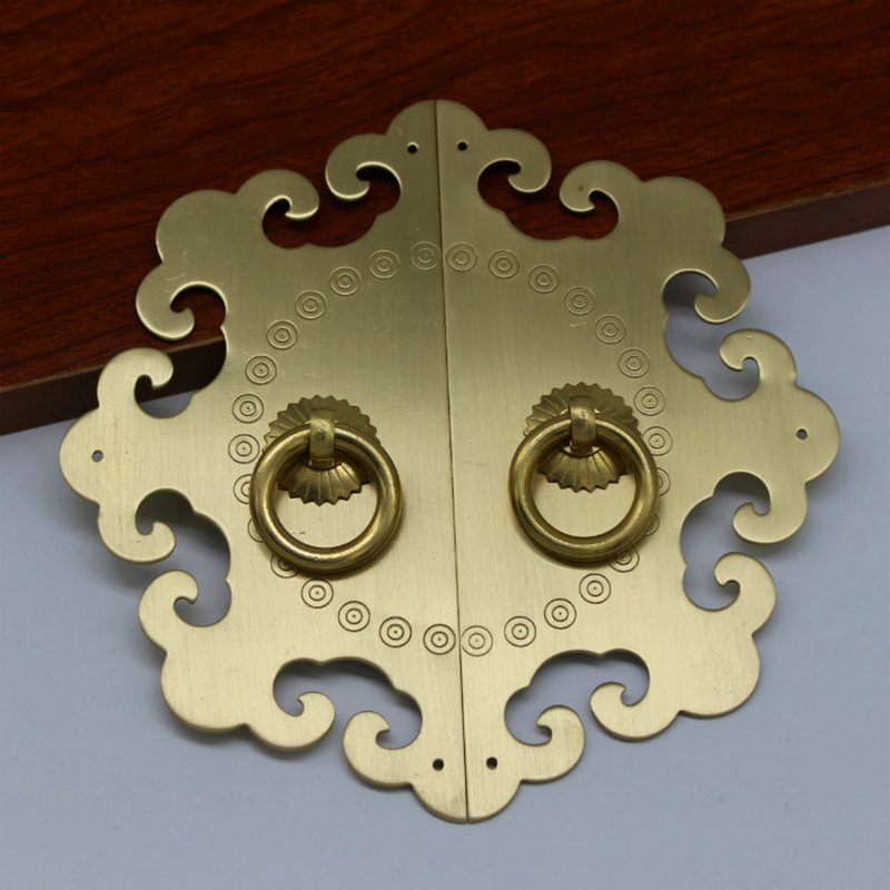 122/155mm cloud Chinese antique drawer circle knob furniture door handle hardware Classical wardrobe cabinet shoe closet cone vintage pull ring