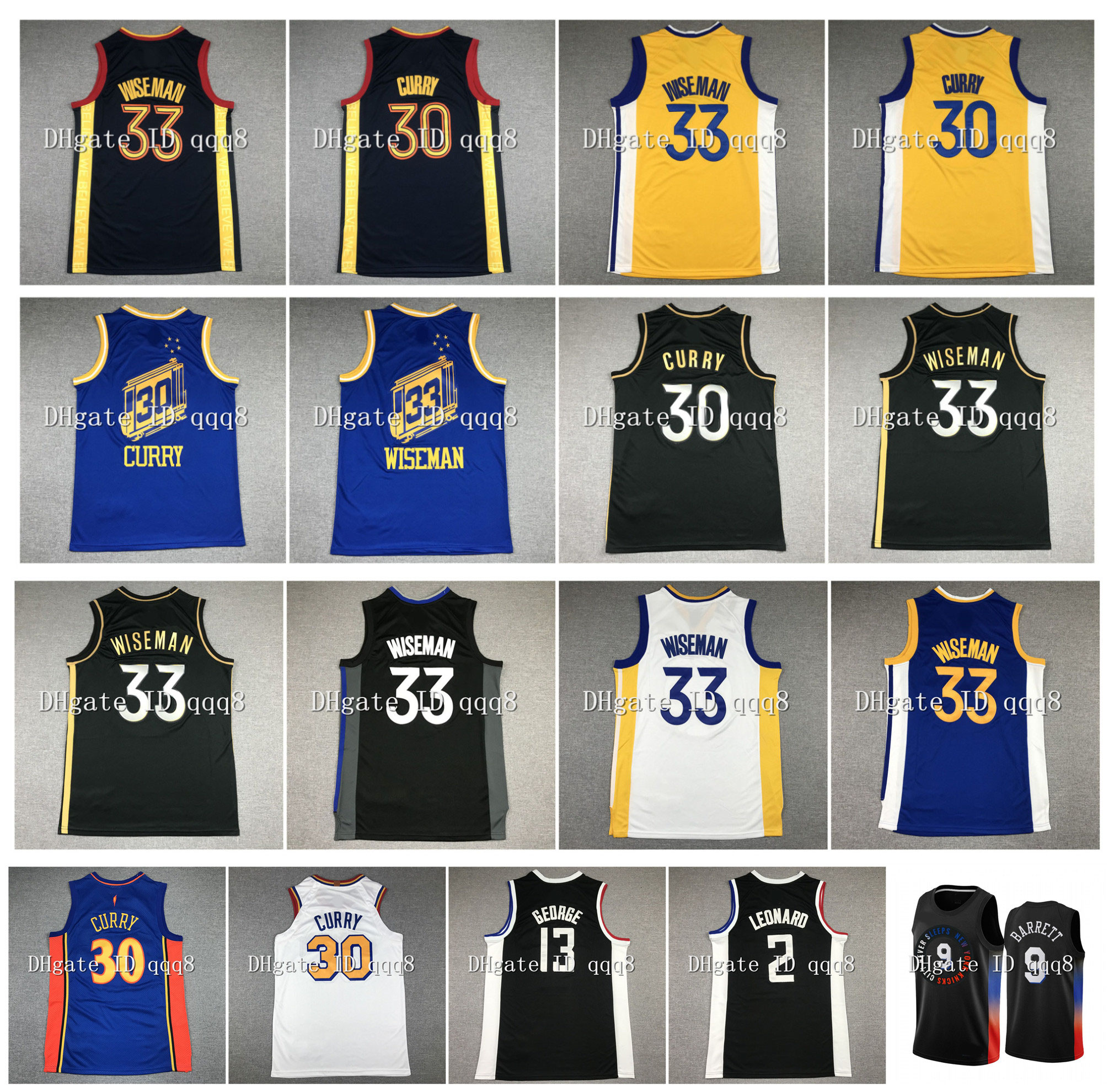 NCAA Stephen 30 Curry Jersey RJ 9 Barrett James 33 Wiseman Jersey 2 Leonard Paul 13 George Kawhi City Basketball Jersey, As pic
NCAA Stephen 30 Curry Jersey RJ 9 Barrett James 33 Wiseman Jersey 2 Leonard Paul 13 George Kawhi City Basketball Jersey, As pic