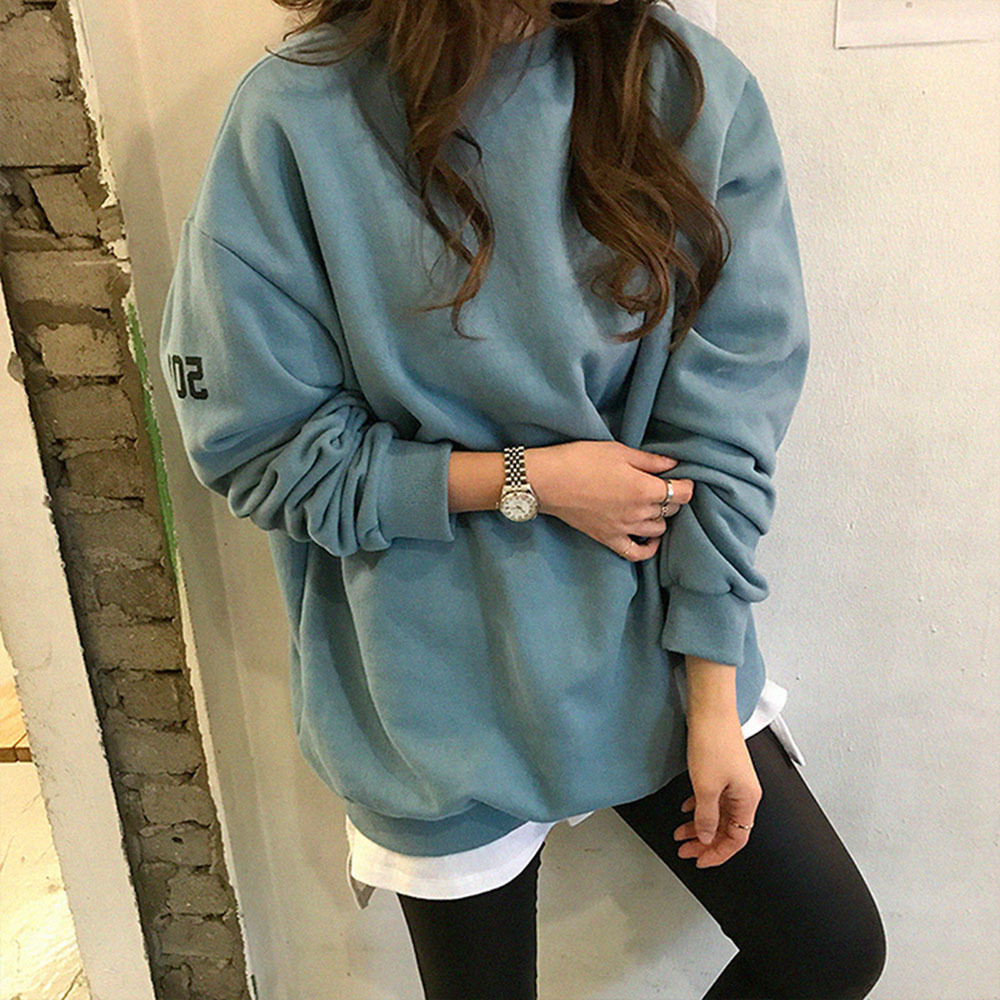 Letters Print Hoodie Women Autumn Korean Causal Oversized Loose Plain Pullover Tops Basic Harajuku Streetwear Sweatshirt Gray T200723