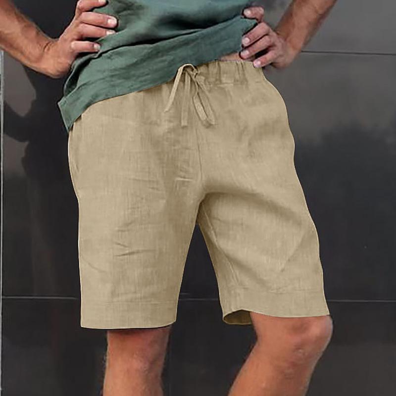 Men's Shorts Summer Men Solid Linen Knee Length Pants Plus Size Bandage Pockets Loose Causal Beach, C116-1
Men's Shorts Summer Men Solid Linen Knee Length Pants Plus Size Bandage Pockets Loose Causal Beach, C116-1