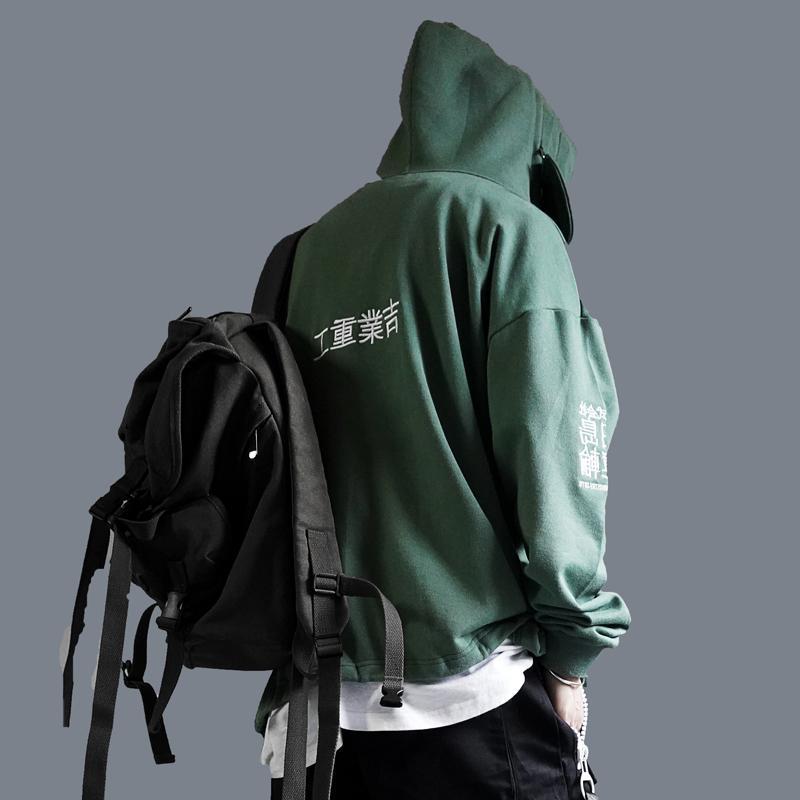 Claw Marks Streetwear Hoodies Men Sweatshirt Hip Hop Male Autumn Winter Warm Mens Casual Pullover 201020