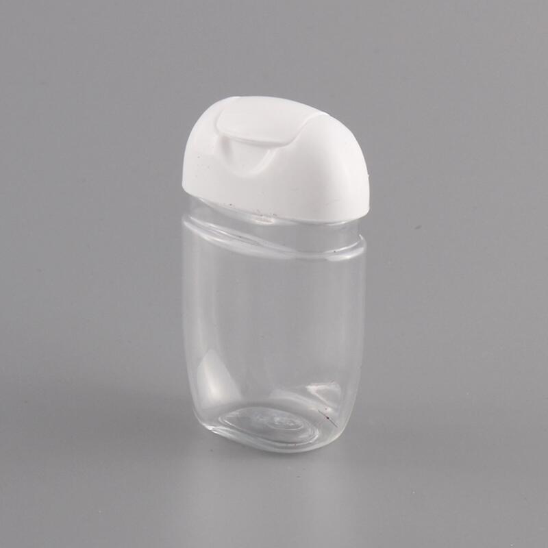 100pcs 30ml Hand Sanitizer Bottle PET Plastic Half Round Flip Cap Bottles Children's Carry Disinfectant hand-washing Sanitizers DH0877