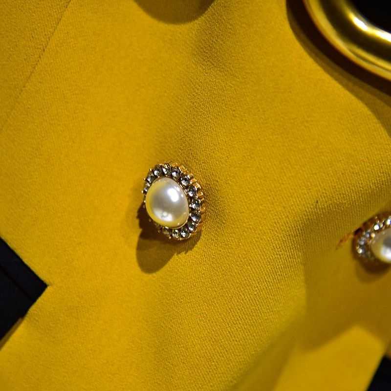 Women Blazer And Pants Sets Two Pieces Suits OL Double Breasted Jacket Formal Suit Trousers Female Blazers Pant Two Piece Set 210929