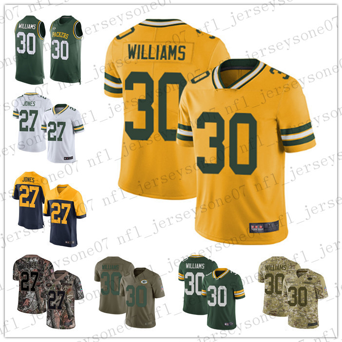 Custom Mens women youth green bay packers 27 Josh Jones 30 Jamaal Williams green black white Football Limited Rush Jersey
Custom Mens women youth green bay packers 27 Josh Jones 30 Jamaal Williams green black white Football Limited Rush Jersey