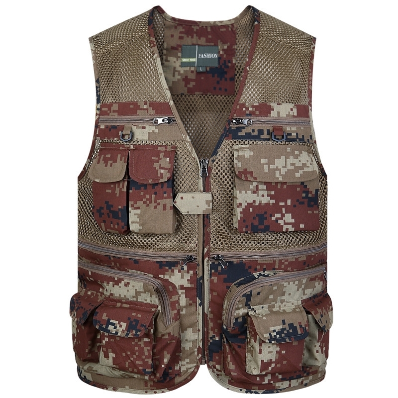 2021 New Sleeveless Jacket Fashion Vests for Men's Pocket Photography Waistcoat Casual Spring Autumn Outdoors Military Camouflage Fishing 82, 56 2
2021 New Sleeveless Jacket Fashion Vests for Men's Pocket Photography Waistcoat Casual Spring Autumn Outdoors Military Camouflage Fishing 82, 56 2