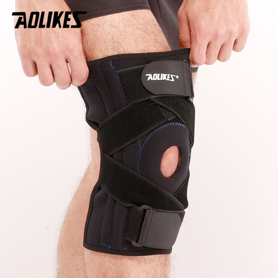 AOLIKES 1PCS Professional Knee Pad Meniscus Injury Protetor de joelho Support Sports Safety Kneepad rodilleras Tactical Brace T191230