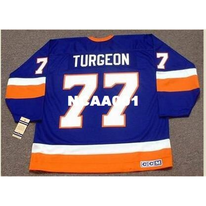 001 #77 PIERRE TURGEON New York Islanders 1993 CCM Vintage Home Hockey Jersey or custom any name or number retro Jersey, Black
001 #77 PIERRE TURGEON New York Islanders 1993 CCM Vintage Home Hockey Jersey or custom any name or number retro Jersey, Black
