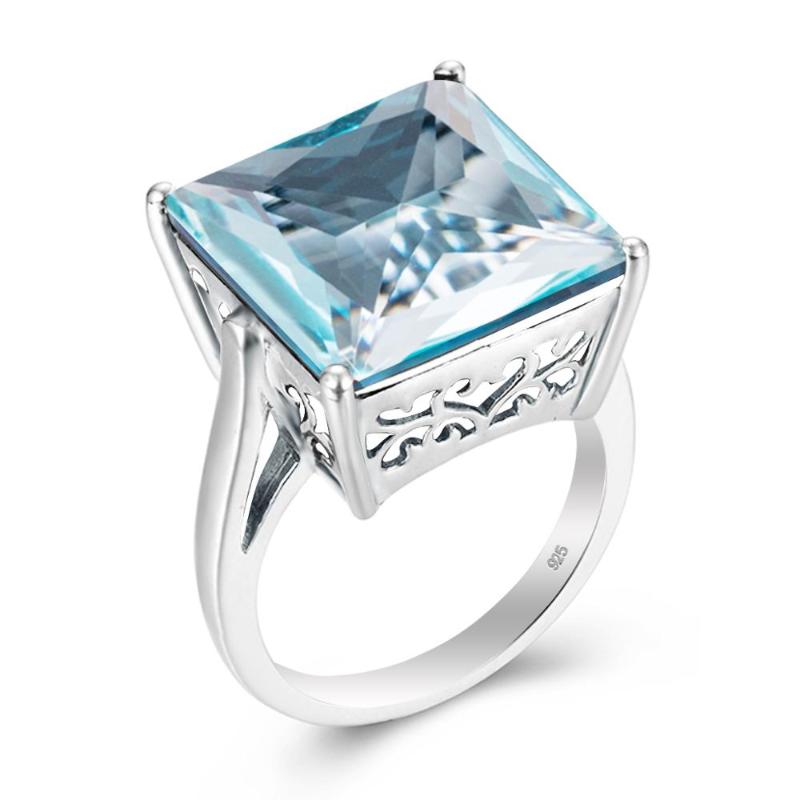 Cluster Rings Szjinao Blue Topaz Gemstone For Women Genuine 925 Sterling Silver Aquamarine Ring Romantic Wedding Engagement Fine Jewelry, Golden;silver
Cluster Rings Szjinao Blue Topaz Gemstone For Women Genuine 925 Sterling Silver Aquamarine Ring Romantic Wedding Engagement Fine Jewelry, Golden;silver