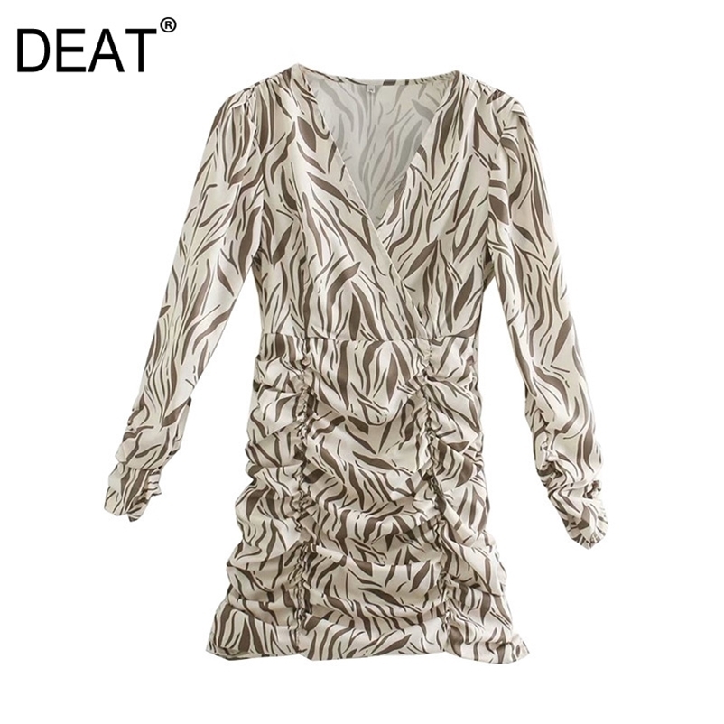 V-neck High Waist Folds Long Sleeve Printing Temperament Mini Dress Autumn Spring Fashion 13C289 210525, Multi-color
V-neck High Waist Folds Long Sleeve Printing Temperament Mini Dress Autumn Spring Fashion 13C289 210525, Multi-color