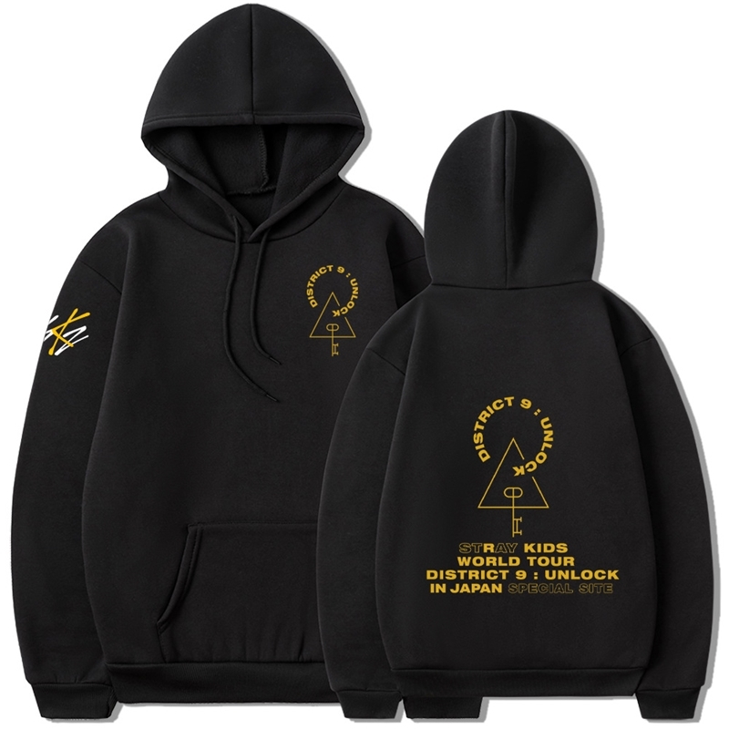 Kpop new Hoodie South Korean boys band series street kids Pullover, Black