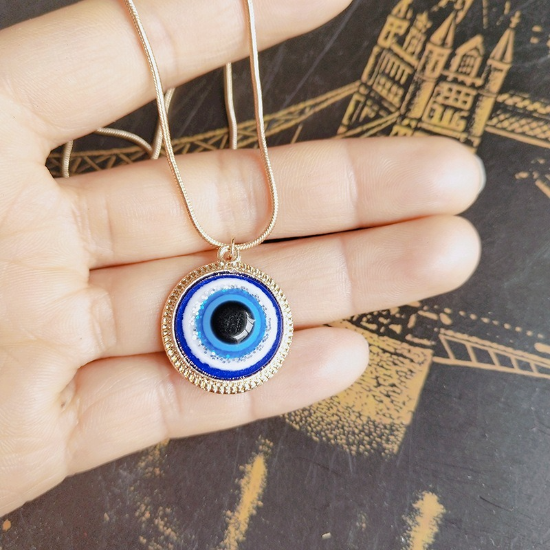Wholesale Cheap Price Zinc Alloy 19mm Evil Eyes Resin Pendant Necklace Blue Eye Pendant Necklace For Girls
Wholesale Cheap Price Zinc Alloy 19mm Evil Eyes Resin Pendant Necklace Blue Eye Pendant Necklace For Girls