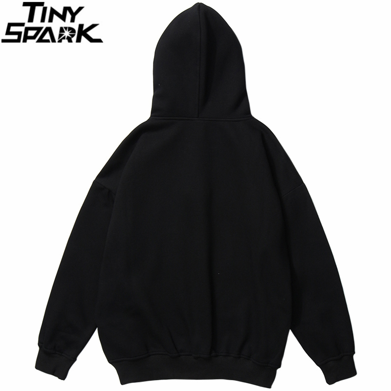 Mens Hip Hop Streetwear Hoodie Angel Girl Print Sweatshirt Loose Cotton Fleece Pullover Autumn Winter Black Hoodie Hipster 201020