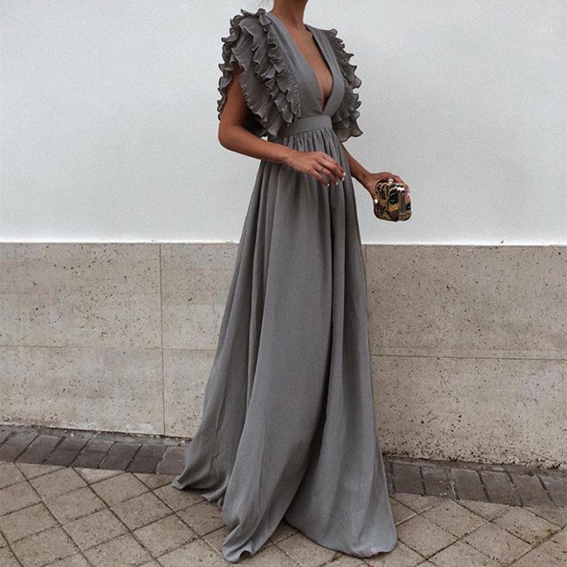 New Summer Women New Arrival Sexy V Neck Short Sleeves Maxi Dress Backless Solid color dress Six colors1, White;black
New Summer Women New Arrival Sexy V Neck Short Sleeves Maxi Dress Backless Solid color dress Six colors1, White;black