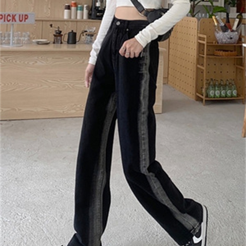 Pant's trousers ninth pants spring and autumn beam mouth all-match casual sports loose slim fit 211124