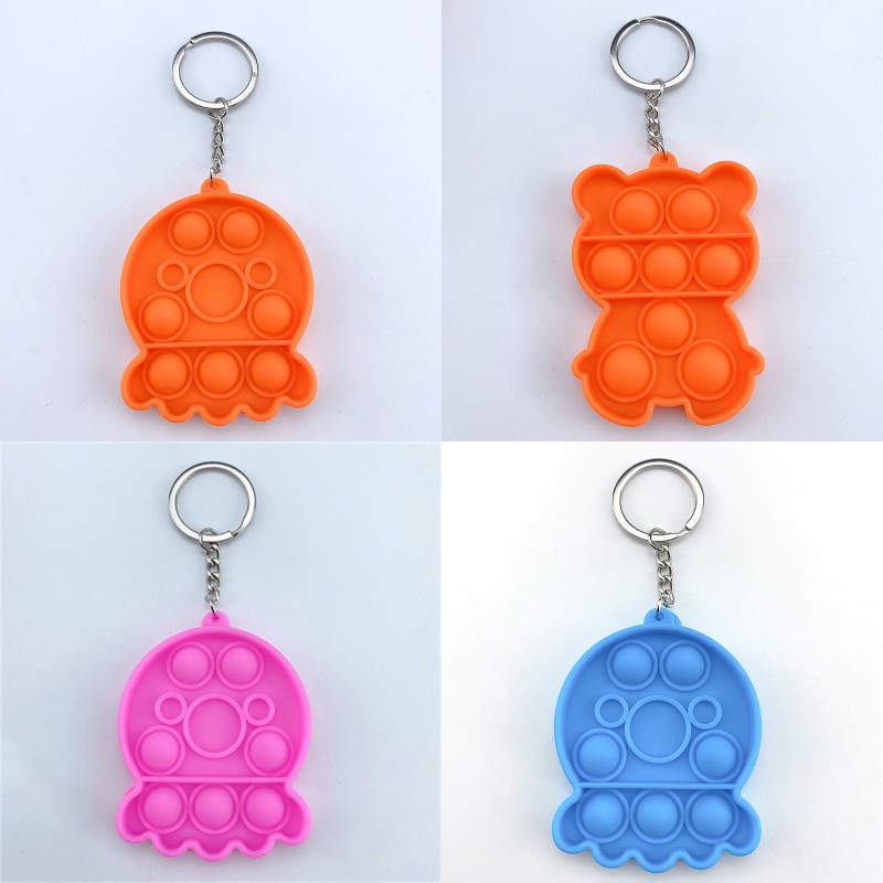 Pop Fidget Toy Party Favor adult funny Cartoon key chains Push Bubble dimple silicone toys Sensory for kid stress reliever 2925 Q
Pop Fidget Toy Party Favor adult funny Cartoon key chains Push Bubble dimple silicone toys Sensory for kid stress reliever 2925 Q