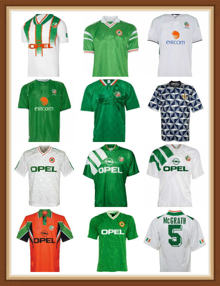 Ireland Retro vintage 1988 1990 1992 1994 SHERIDAN 10 soccer jersey Republic of football shirt Nation 90 World cup Northern 1993 kits, Blue
Ireland Retro vintage 1988 1990 1992 1994 SHERIDAN 10 soccer jersey Republic of football shirt Nation 90 World cup Northern 1993 kits, Blue