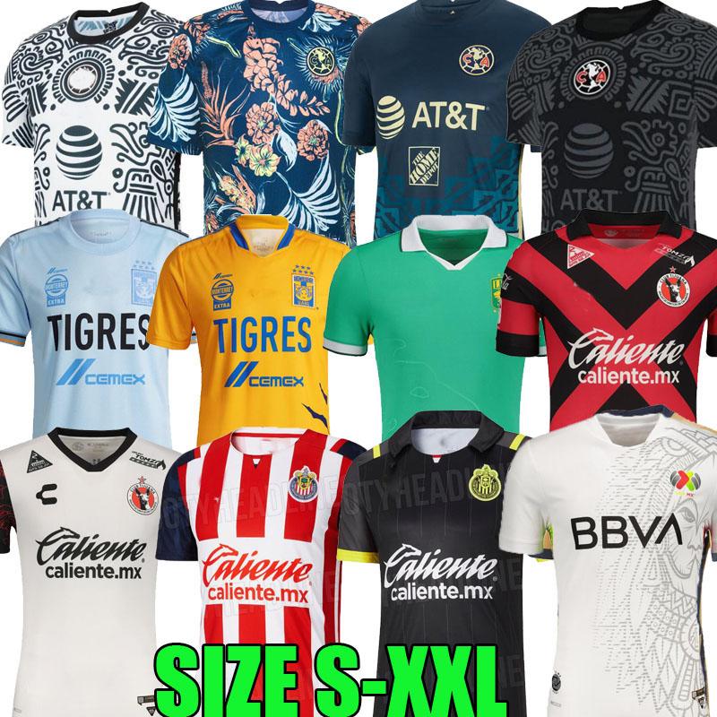 liga mx ALL STAR 21 22 Club America Soccer Jerseys 2021 2122 UNAM Rayados Monterrey LEON UANL Tigres Chivas Guadalajara Xolos Tijuana Curz Azul Football Shirts tops
