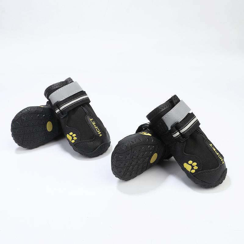 Dog Apparel 4pcs Pet Cat Sports Shoes Mountain Pets Waterproof Reflective Golden Retriever Samos Husky Anti-slip Snow Boots