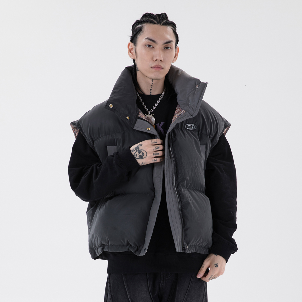 2021 New Winter Warm Vest Sleeveless Coat Reflective Padded Er Jacket Oversize Male Parka Men's Clothing Z694, Black
2021 New Winter Warm Vest Sleeveless Coat Reflective Padded Er Jacket Oversize Male Parka Men's Clothing Z694, Black