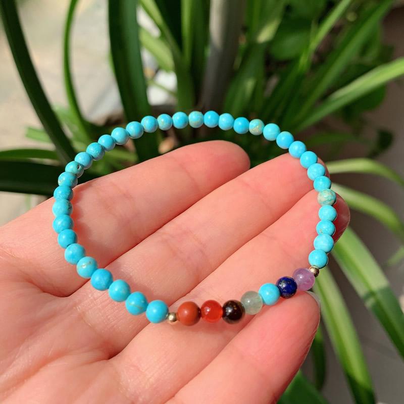 Beaded, Strands 7 Chakra Stone Bracelets For Women Men 4MM Small Beads Natural Amethysts Turquoises Pink Crystal Bracelet Couple Jewelry Hea
Beaded, Strands 7 Chakra Stone Bracelets For Women Men 4MM Small Beads Natural Amethysts Turquoises Pink Crystal Bracelet Couple Jewelry Hea