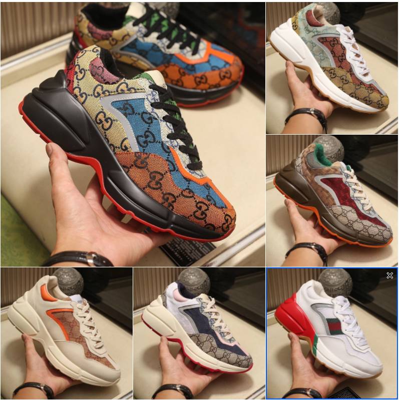 2021 Designer Rhyton Sneakers Beige Men Trainers Vintage Luxury Chaussures Ladies Shoes Designer Sneakers with box size 35-46 M3, 10
2021 Designer Rhyton Sneakers Beige Men Trainers Vintage Luxury Chaussures Ladies Shoes Designer Sneakers with box size 35-46 M3, 10