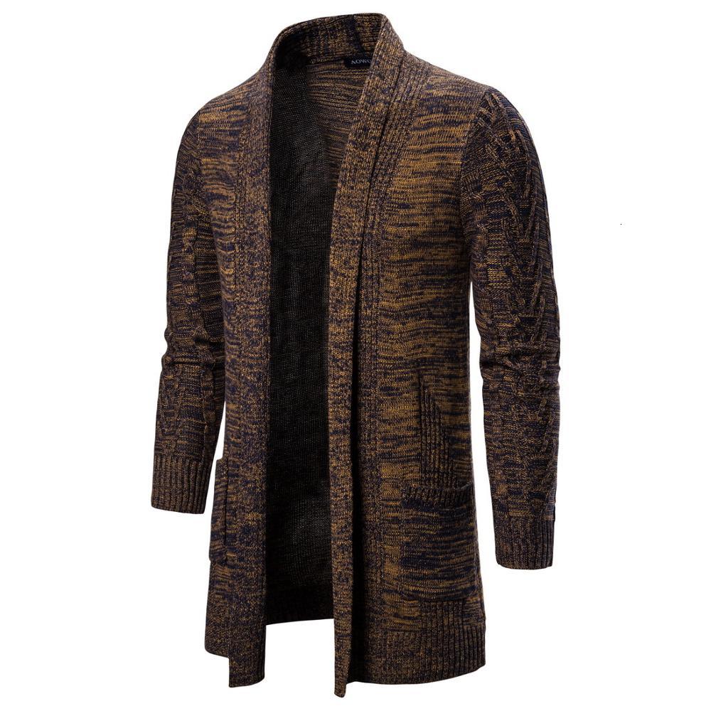 2021 New Winter Thick Men's Knitted Sweater Coat Long Sleeve Cardigan Male Causal Sweaters Lnur, Khaki
2021 New Winter Thick Men's Knitted Sweater Coat Long Sleeve Cardigan Male Causal Sweaters Lnur, Khaki