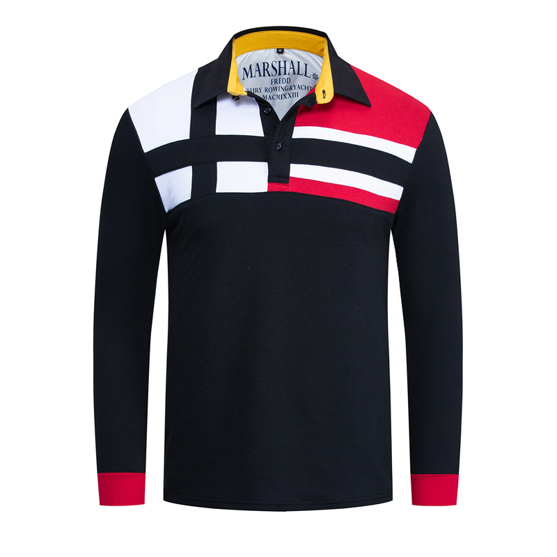 Men Colorblock Polo Shirt 100% Cotton Long Sleeve Mens Patchwork Polo Shirts Men's Homme Casual Male Golf Sport Shirt Tops, White;black
Men Colorblock Polo Shirt 100% Cotton Long Sleeve Mens Patchwork Polo Shirts Men's Homme Casual Male Golf Sport Shirt Tops, White;black