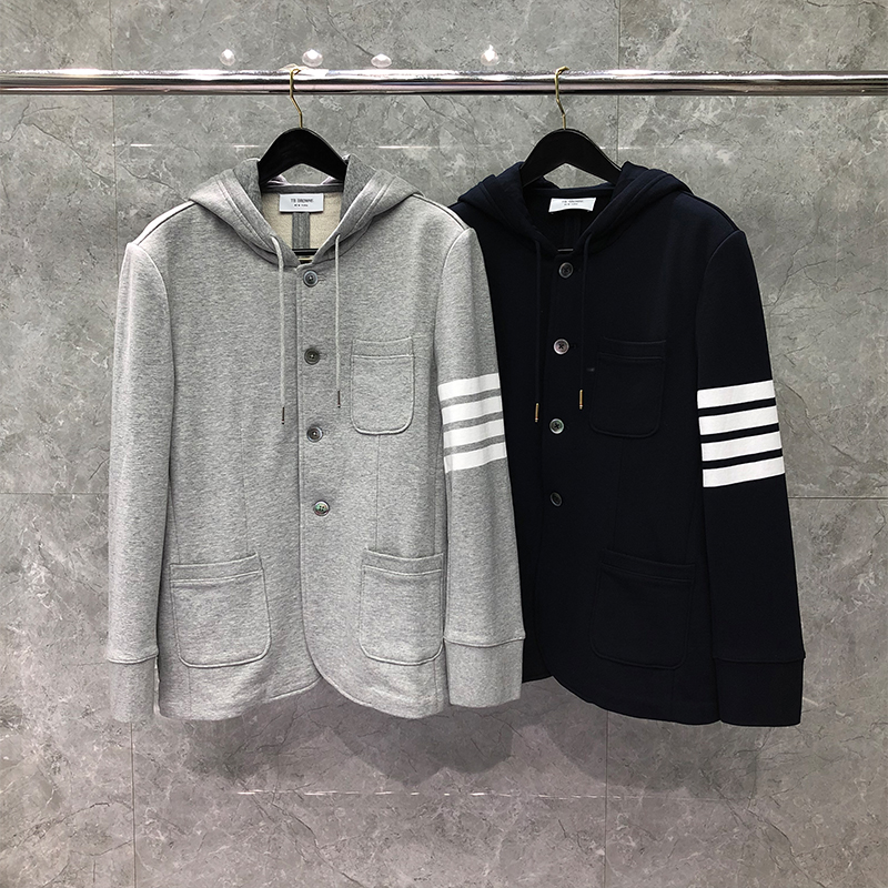 Hooded Designer Blazers Autunm Winter 4-bar Loopback Stripes Luxury Male Suit For Korean Top Fashion Fine Cotton Yarn-dyed Hoodies Jacket Casual Men's Clothing, Packing bag
Hooded Designer Blazers Autunm Winter 4-bar Loopback Stripes Luxury Male Suit For Korean Top Fashion Fine Cotton Yarn-dyed Hoodies Jacket Casual Men's Clothing, Packing bag