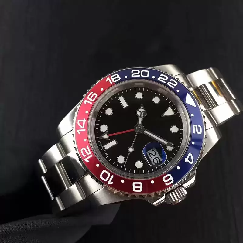 With original box New Style Mens Red Blue Bezel Automatic Watch Men's Calendar Full Steel Gmt Batman Watches Men Sapphire 116719 Business Dive Wristwatches, Style 1 original box + watch
With original box New Style Mens Red Blue Bezel Automatic Watch Men's Calendar Full Steel Gmt Batman Watches Men Sapphire 116719 Business Dive Wristwatches, Style 1 original box + watch