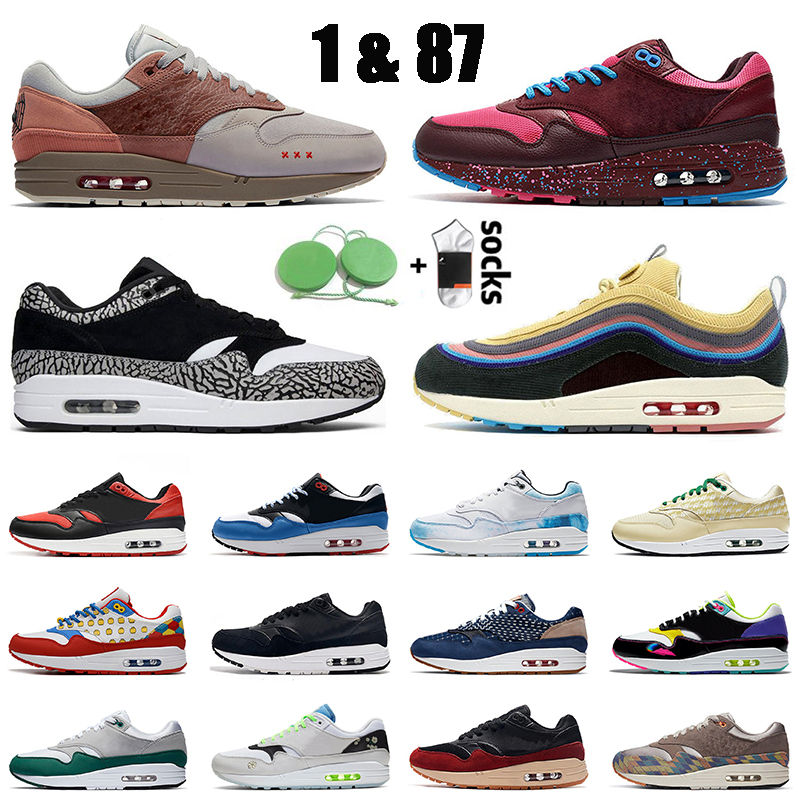 Arrivals 1 1s Running Shoes Men 87 AMS Parra Amsterdam Hyper Pink Sean Wotherspoon Elephant Maxes Black Red Orange Green Airs Women Trainers Sneakers, Original box
Arrivals 1 1s Running Shoes Men 87 AMS Parra Amsterdam Hyper Pink Sean Wotherspoon Elephant Maxes Black Red Orange Green Airs Women Trainers Sneakers, Original box