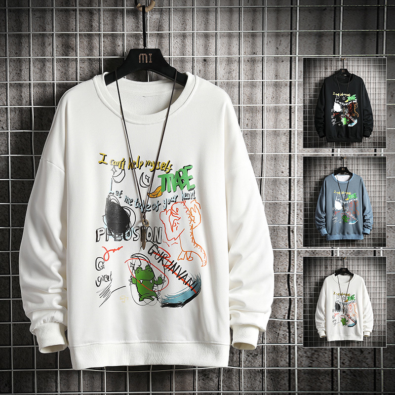 2021 New Men Spring Dinosaur Embroidered Pullovers Men's Sweatshirts 4-color O-neck Hoodies Male Fashion Korean Sweater 6w3i, Dark grey
2021 New Men Spring Dinosaur Embroidered Pullovers Men's Sweatshirts 4-color O-neck Hoodies Male Fashion Korean Sweater 6w3i, Dark grey