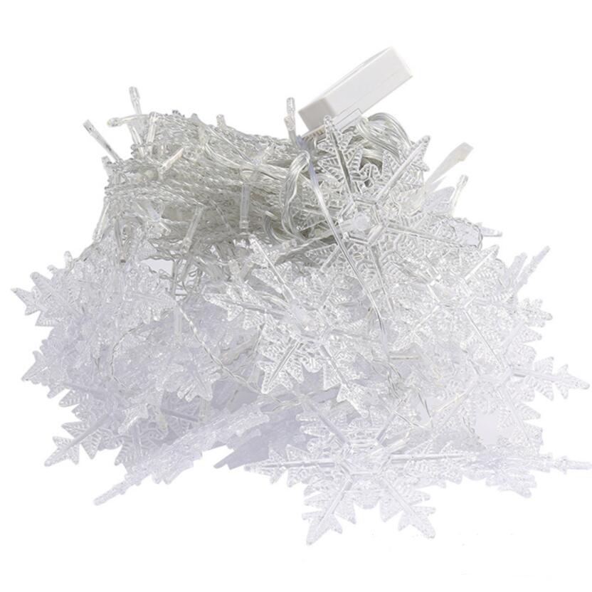 Christmas Decoration Lights 4m 96pcs LED Snowflake Christmas Tree Curtain String Lights Waterproof with 8 Flash Modes for Window Curtain Holiday Party