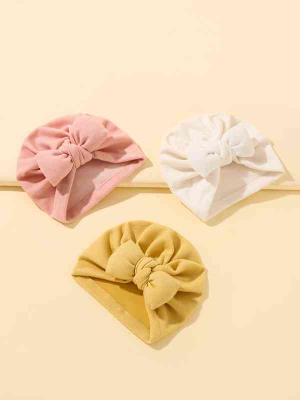 3pcs Baby Solid Hat SHE