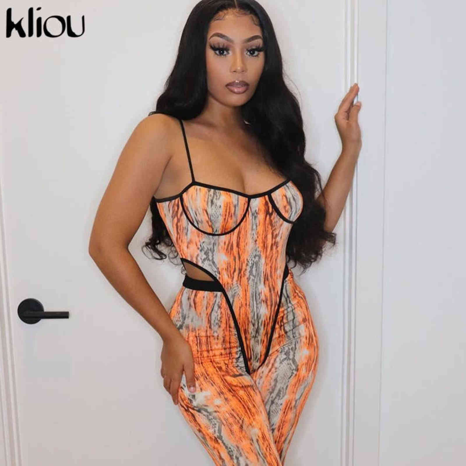 Kliou Zebra Tie Dry Two Piece Set Women Autumn Fashion Bra Bodysuit+High Waist Elastic Leggings Co-ord Sets Female Outfits 211105