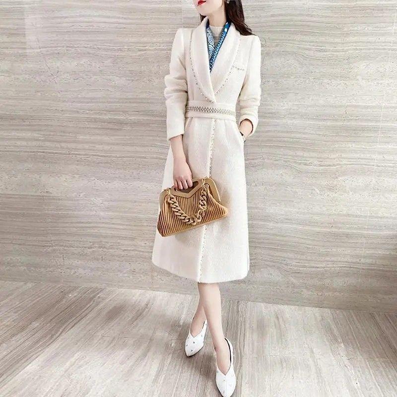 Women's Trench Coats FTLZZ Autumn Winter Women Suit Collar Windbreaker Medium Long Slim Casual Fashion Sleeve Imitation Mink Wool Coat, Tan;black
Women's Trench Coats FTLZZ Autumn Winter Women Suit Collar Windbreaker Medium Long Slim Casual Fashion Sleeve Imitation Mink Wool Coat, Tan;black