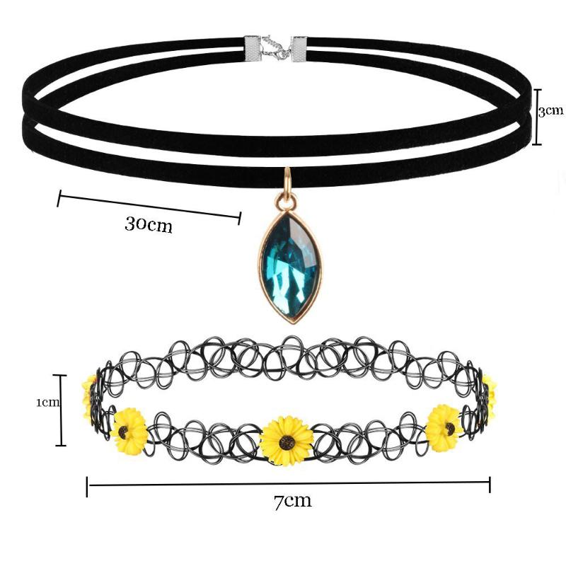 Chains Necklace Tattoo Set 30Pieces Choker Velvet Stretch Lace Gothic Classic Necklaces & Pendants, Silver
Chains Necklace Tattoo Set 30Pieces Choker Velvet Stretch Lace Gothic Classic Necklaces & Pendants, Silver