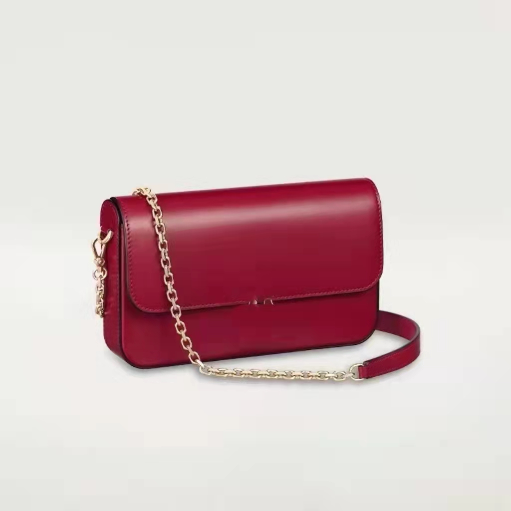 2022 fashionable Street women's bag latest red, Red;black