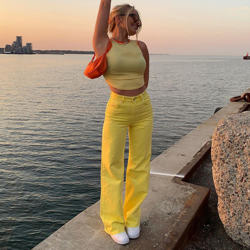 pants trousers wind 2021 women's fashion color age reduction vertical jeans high waist slim, Black;white
pants trousers wind 2021 women's fashion color age reduction vertical jeans high waist slim, Black;white