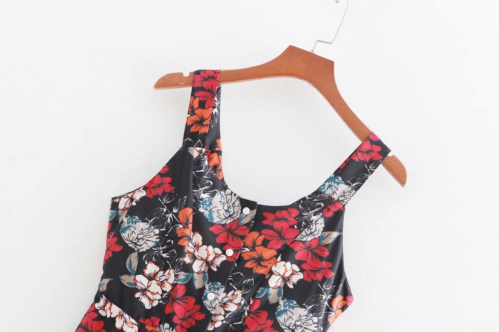 women vintage flower print sexy backless a line long dress ladies vestidos casual slim sling chic party wear dresses, Black;gray
women vintage flower print sexy backless a line long dress ladies vestidos casual slim sling chic party wear dresses, Black;gray
