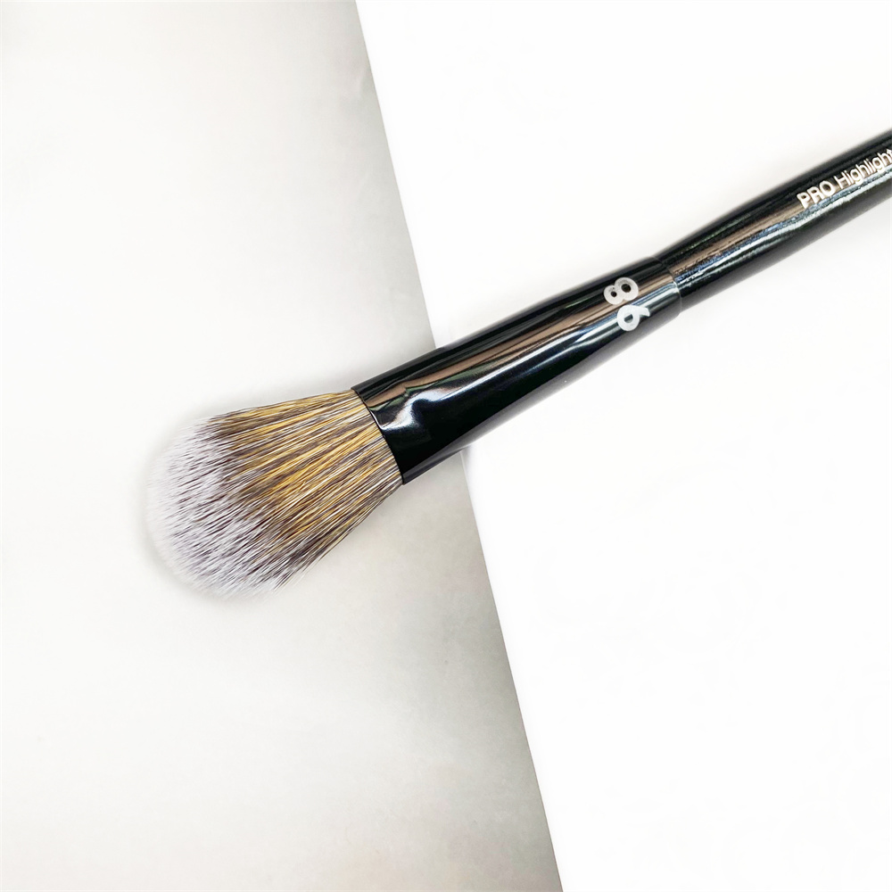 PRO Black Highlight Makeup Brush #98 - Soft Bristle Tapered Domed highlighting Cosmetics Beauty Tools