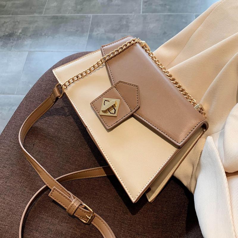 Contrast color Square Crossbody Bag 2021 Fashion New Quality Leather Women's Designer Handbag Lock Chain Shoulder Messenger Bag, Black
Contrast color Square Crossbody Bag 2021 Fashion New Quality Leather Women's Designer Handbag Lock Chain Shoulder Messenger Bag, Black